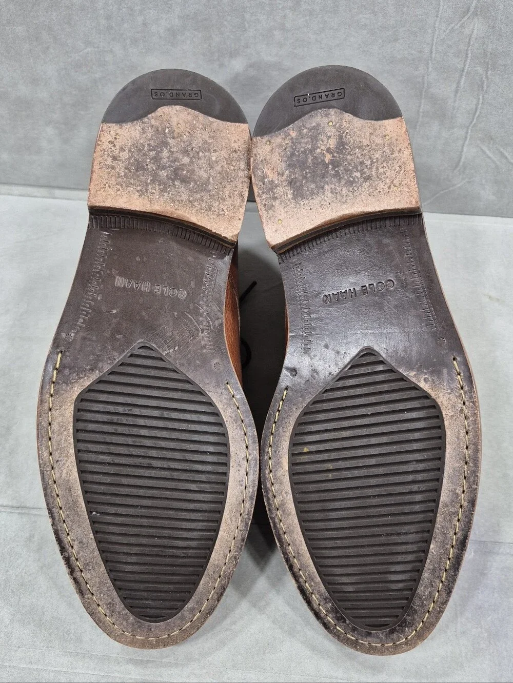 Cole Haan CAMBRIDGE dress Chukka boots men's 8.5M brown pebbled leather C24531